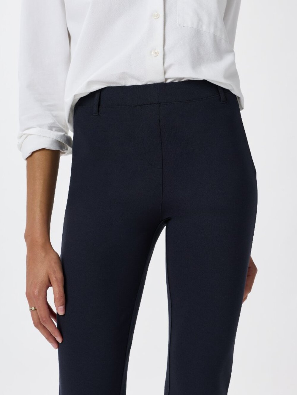 Ponte Straight Leg Pants in Navy - Picture 5 of 9